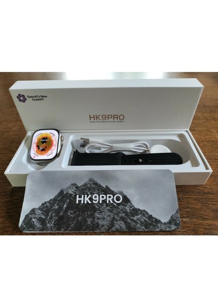 HK9PRO+ Akıllı Saat Ip7 Su Geçirmez Hk9 Pro Akıllı Saat Iwo Serisi 8 2.02 Inc Amoled Ekran