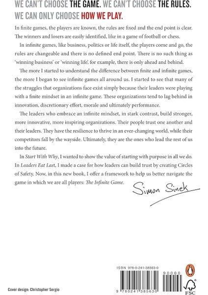 The Infinite Game - Simon Sinek