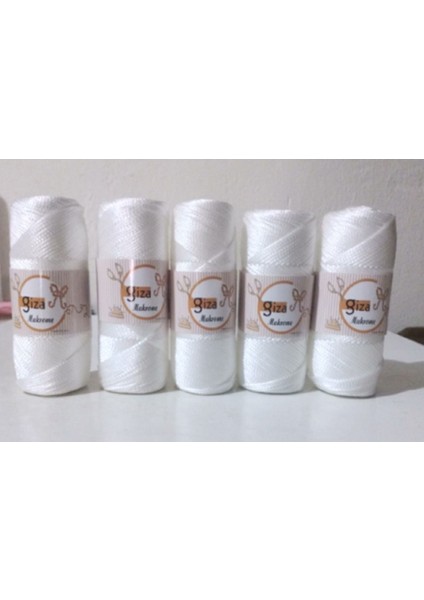 Makrome Beyaz 5 Adet