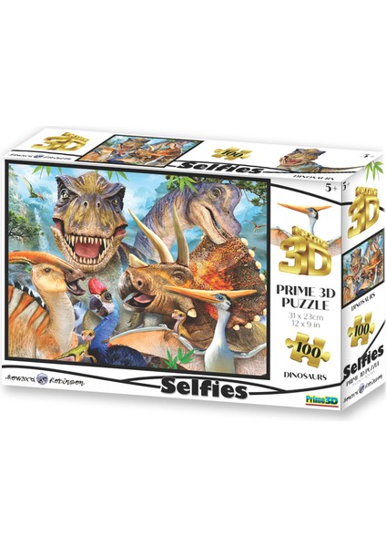 - Dinozor Selfie 100 Parça Puzzle 10602