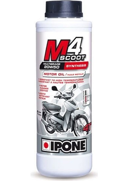 M4 Scoot 20W50 4T Mineralli Yag 1L