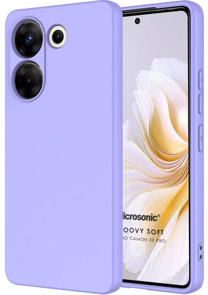 Tecno Camon 20 Pro 5g Kılıf Groovy Soft Lila