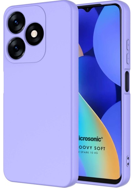 Tecno Spark 10 4g Kılıf Groovy Soft Lila