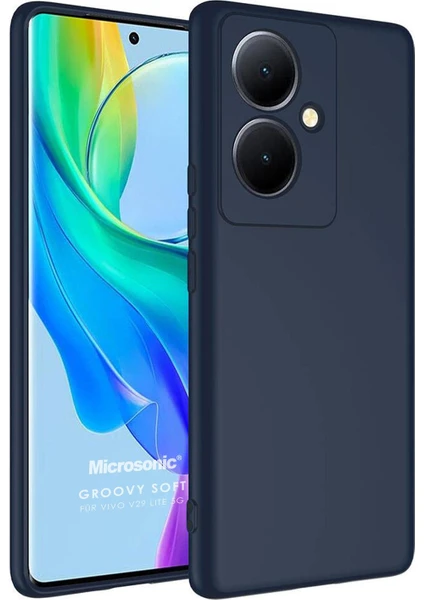 Vivo V29 Lite 5g Kılıf Groovy Soft Lacivert