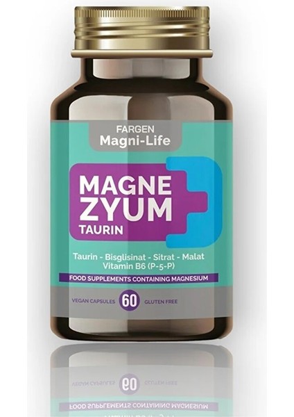 Magni-Life Magnezyum Taurin 60 Vegan Kapsül