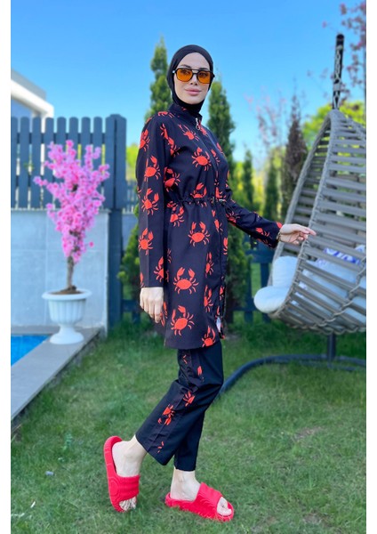 Parasut Tam Kapalı Tesettür Mayo R080 Yengeç fiyatları