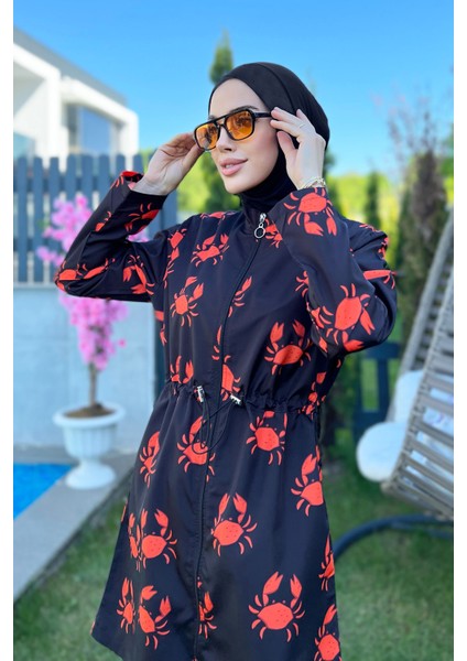 Parasut Tam Kapalı Tesettür Mayo R080 Yengeç modelleri