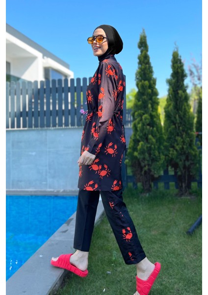 Parasut Tam Kapalı Tesettür Mayo R080 Yengeç fırsatları