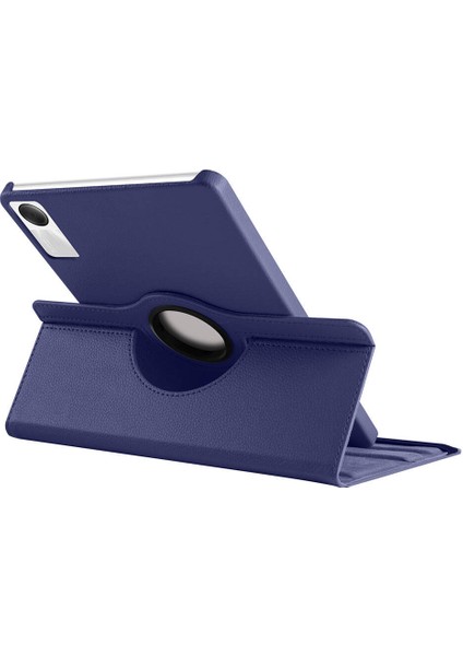 - Xiaomi Redmi Pad SE - Tablet Kılıfı 360 full Korumalı Yatay Dikey Dönebilen Standlı Kılıf - Lacivert