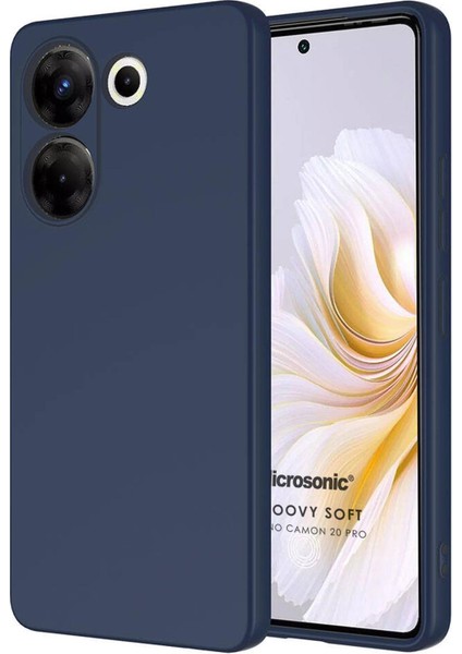 Tecno Camon 20 Kılıf Groovy Soft Lacivert