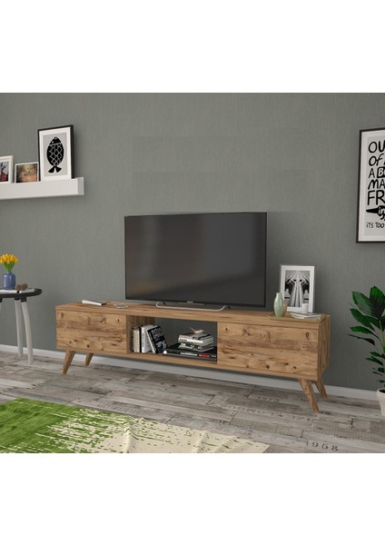 Wood Atlantik Çam 160 cm Tv Ünitesi