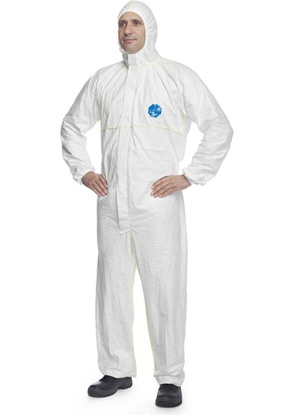 Tyvek 200 Easysafe Tek Kullanımlık İş Tulumu Kategori Iıı, Tip 5, Tip 6 - (Beden L)