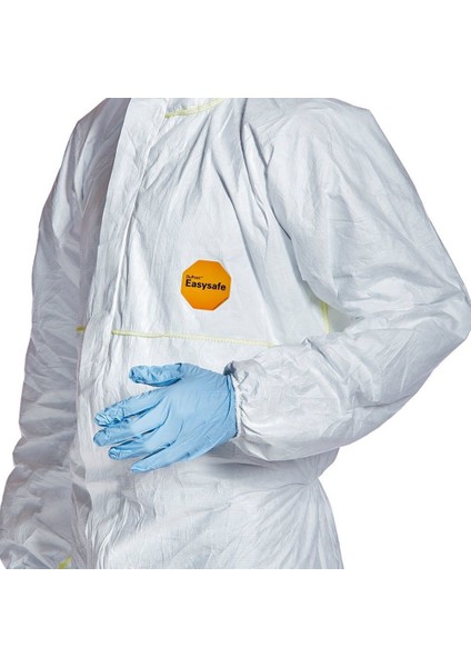 Tyvek 200 Easysafe Tek Kullanımlık İş Tulumu Kategori Iıı, Tip 5, Tip 6 - (Beden L)