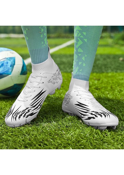 Erkek Yüksek Bilekli Futbol Krampon - Beyaz (Yurt Dışından) modelleri