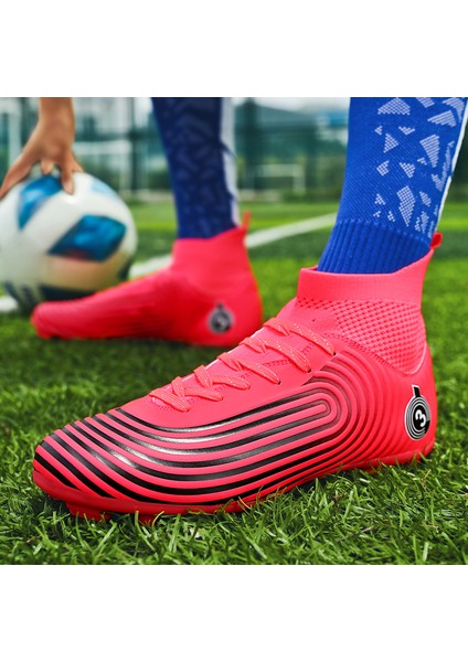 Erkek Yüksek Bilekli Futbol Krampon - Pembe (Yurt Dışından) modelleri