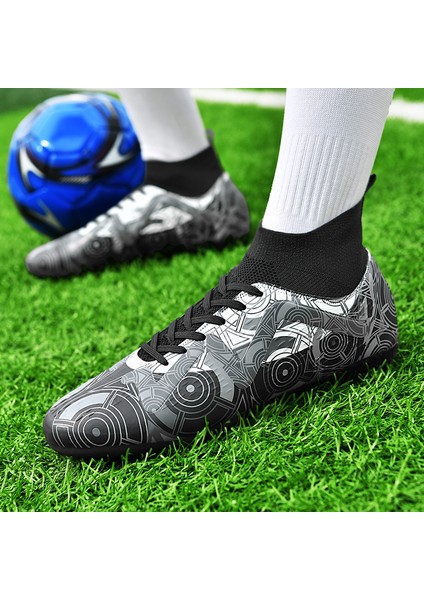 Erkek Yüksek Bilekli Futbol Krampon - Siyah (Yurt Dışından) fırsatları