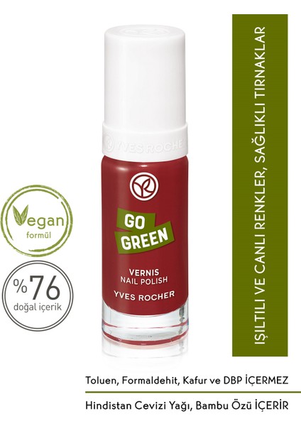 Go Green Oje-08. Kırmızı Zencefil- 5 Ml-82433