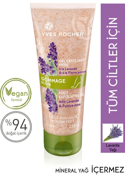 Yves Rocher Doğal Ponza Taşlı Yenileyici Ayak Peelingi-75 ml