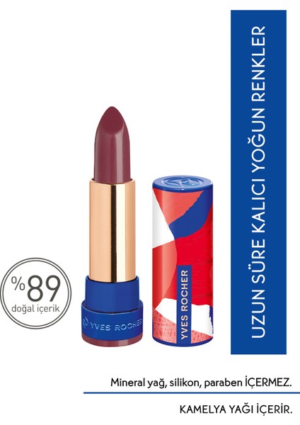 Yves Rocher Ultra Nemlendirici Yoğun Renkli Saten Ruj-20. Mor Incir-3.8g-82009