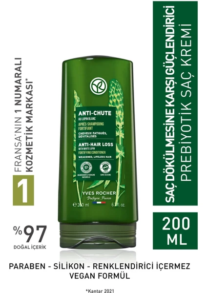 Yves Rocher Saç Dökülmesine Karşı (anti-chute) Güçlendirici Prebiyotik Saç Kremi - Vegan-200 Ml- 52694