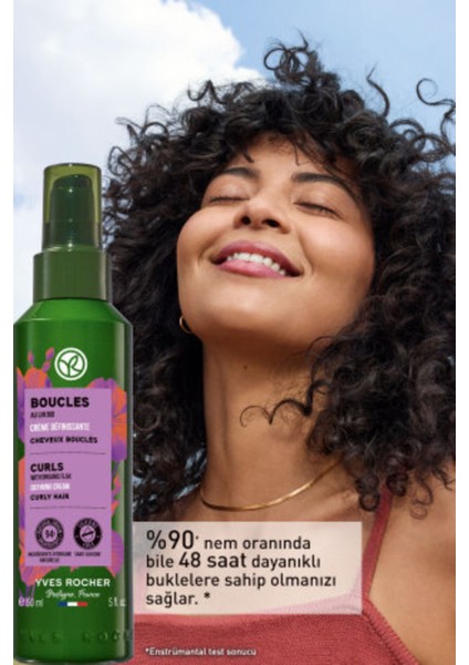 Yves Rocher Kıvırcık ve Dalgalı Saçlar İçin (Boucle) Bukle Belirginleştirici Bakım Kremi - Vegan-150 ml