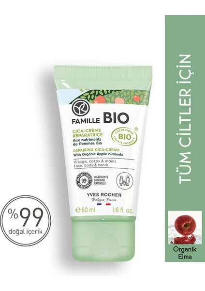 Yves Rocher Tüm Aile Için Organik Sertifikalı Onarıcı Famille Bio Cica Krem-50 Ml-90378