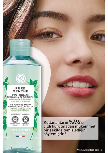 Yves Rocher KarmaYağlı Ciltler Için Pure Menthe Prebiyotik Miseler Su-400 ml