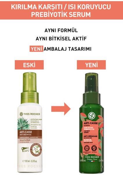 Yves Rocher Kırılma Karşıtı/Isı Koruyucu (Reparation) Prebiyotik Serum - Vegan-100 ml