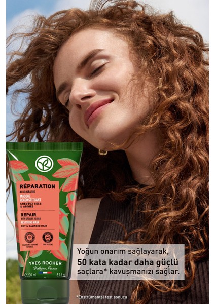 Yves Rocher Yıpranmış Saçlar Için (reparation) Onarıcı Prebiyotik Saç Maskesi - Vegan-200 Ml