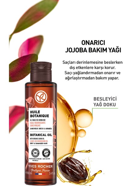 Yves Rocher Onarıcı (Huile Botanique) Jojoba Prebiyotik Bakım Yağı - Vegan-100 ml