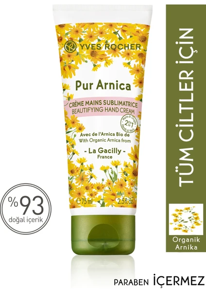 Yves Rocher Gençleştirici Ve Yenileyici Pur Arnica El Ve Tırnak Kremi - Arnika & Shea-75 ml