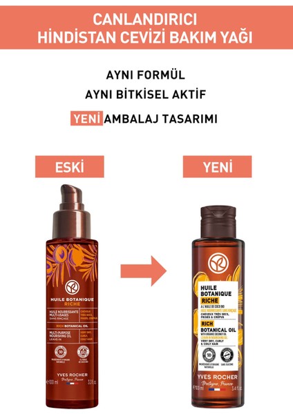 Yves Rocher Canlandırıcı (Huile Botanique) Hindistan Cevizi Prebiyotik Bakım Yağı - Vegan-100 ml