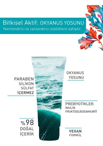 Yves Rocher Normal Ve Kuru Ciltler Için Pure Algue Prebiyotik Yüz Peelingi-75 ml