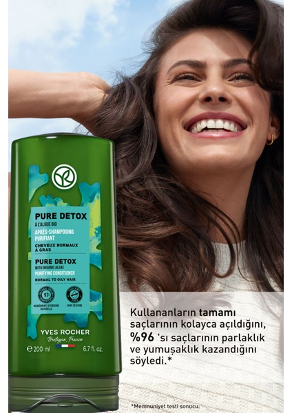 Yves Rocher Yağlı Saçlar İçin (Pure Detox) Arındırıcı Saç Kremi - Vegan-200 ml