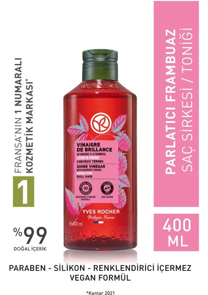 Yves Rocher Parlatıcı (BRİLLANCE) Frambuaz Saç Sirkesi/toniği Büyük Boy - Vegan-400 Ml-42448