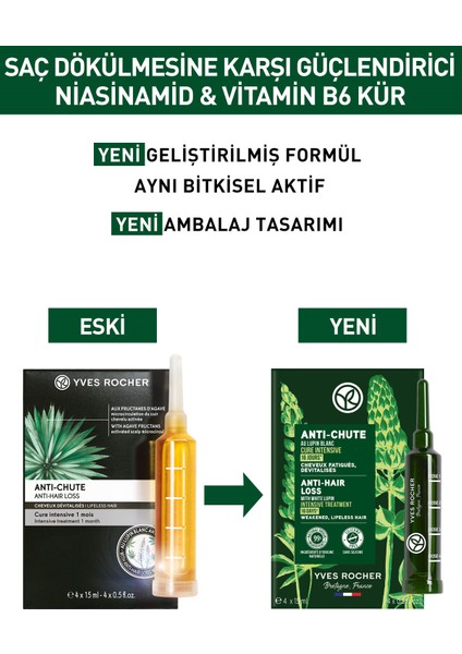 Yves Rocher Saç Dökülmesine Karşı (anti-chute) Güçlendirici Niacinamide&vitamin B6 Kür - Vegan-60 Ml 52095