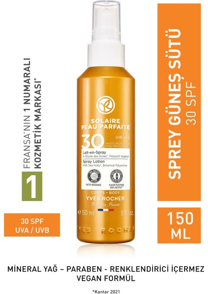 Spf 30 Güneş Koruyucu Vücut Spreyi/solaire Peau Parfaite-150 ml