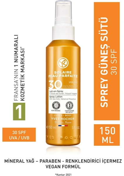 Yves Rocher Spf 30 Güneş Koruyucu Vücut Spreyi/solaire Peau Parfaite-150 ml