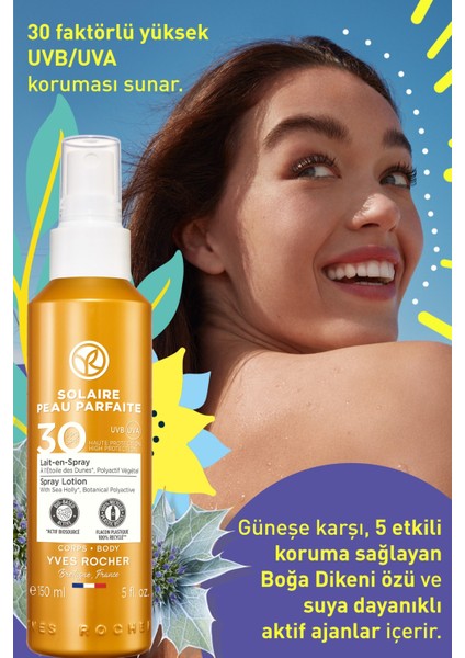 Spf 30 Güneş Koruyucu Vücut Spreyi/solaire Peau Parfaite-150 ml