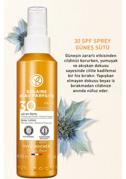 Spf 30 Güneş Koruyucu Vücut Spreyi/solaire Peau Parfaite-150 ml