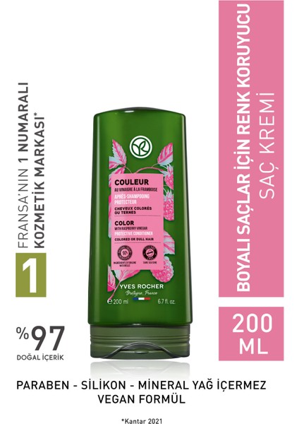 Yves Rocher Boyalı Saçlar Için (couleur) Renk Koruyucu Saç Kremi - Vegan-200 Ml