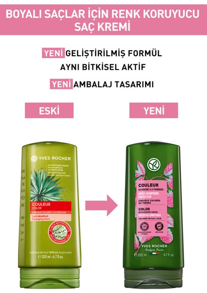 Yves Rocher Boyalı Saçlar Için (couleur) Renk Koruyucu Saç Kremi - Vegan-200 Ml