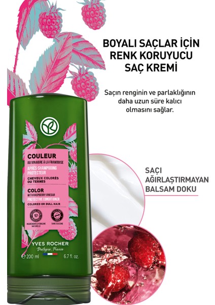 Yves Rocher Boyalı Saçlar Için (couleur) Renk Koruyucu Saç Kremi - Vegan-200 Ml