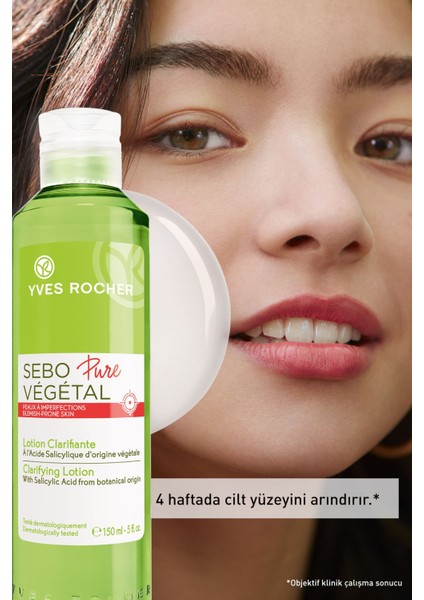 Yves Rocher Akne Eğilimli Cilt- Sebo Pure Vegetal Tonik-bitkisel Salisilik Asit&sitrik Asit