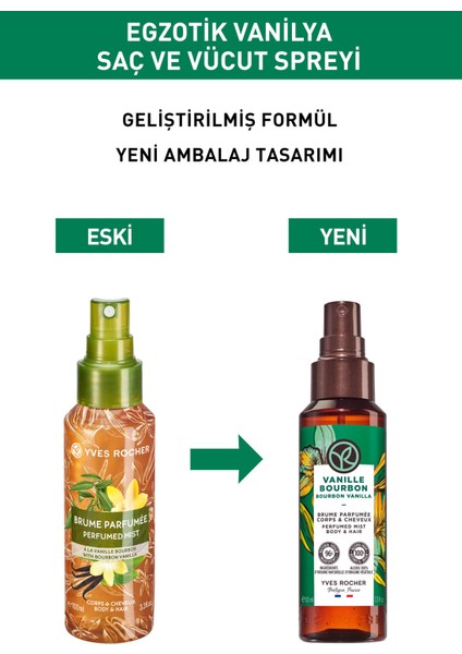 Yves Rocher Saç ve Vücut Spreyi- Egzotik Vanilya- 100ml-59185