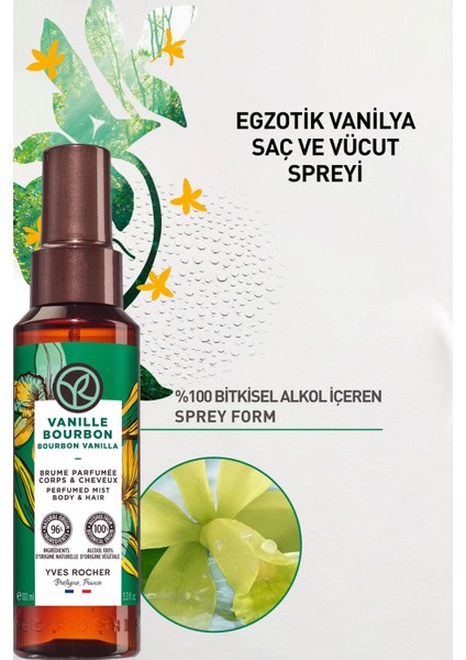 Yves Rocher Saç ve Vücut Spreyi- Egzotik Vanilya- 100ml-59185