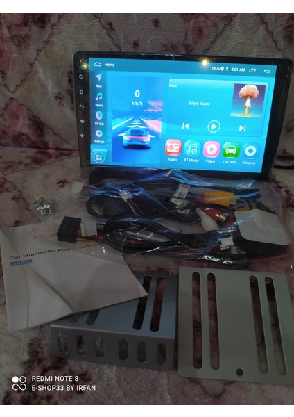 9 inch Universal 2Din Double Android 13 / 2+32gb. Oto 4core Multimedya Ekran ve Arkası Kısa ince kasa yeni