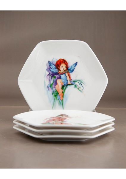 Fairy 4 Parça Porselen Tatlı/kurabiye Tabağı fiyatları