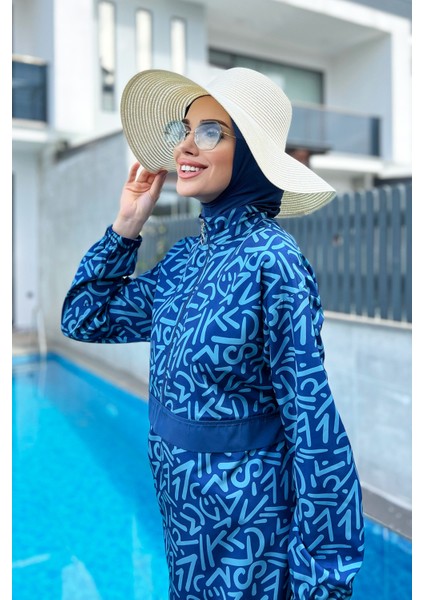 Paraşüt Tam Kapalı Tesettür Mayo R081 Atlantik modelleri