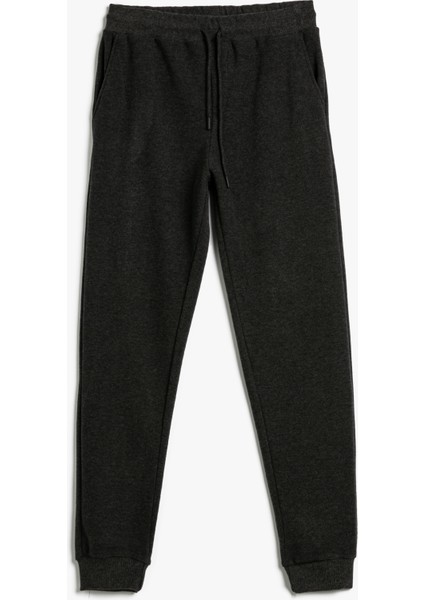 Jogger Eşofman Altı Beli Bağcıklı Cep Detaylı